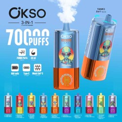OKSO 70000 3-in-1 70K Puffs Triple Flavors Disposable Vape Wholesale