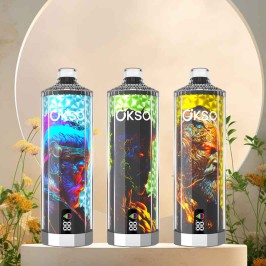 OKSO Shisha Hookah Mega 50K Puffs Disposable Vape – Triple Mesh Coil & Adjustable Airflow